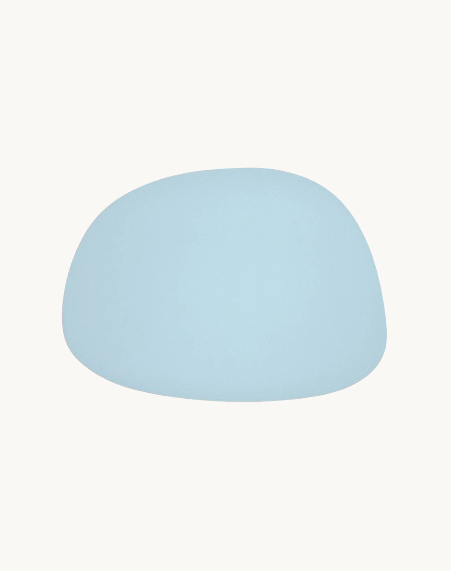 Korean Home Decor Dual Sided Pebble Leather Table Mat Blue Front