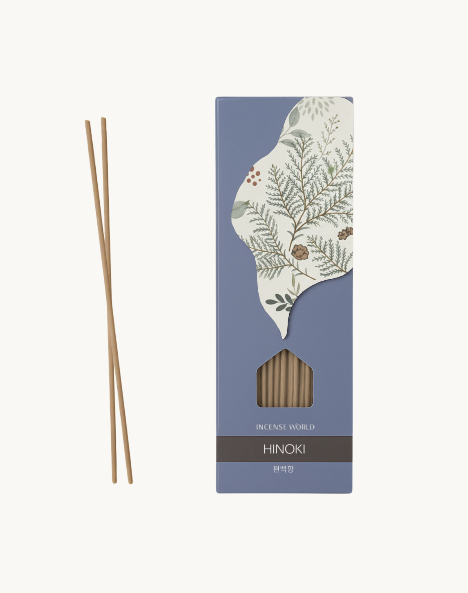 Korean Home and Decor Incense World Traditional Botanical Incense Hinoki Scent Product Photo