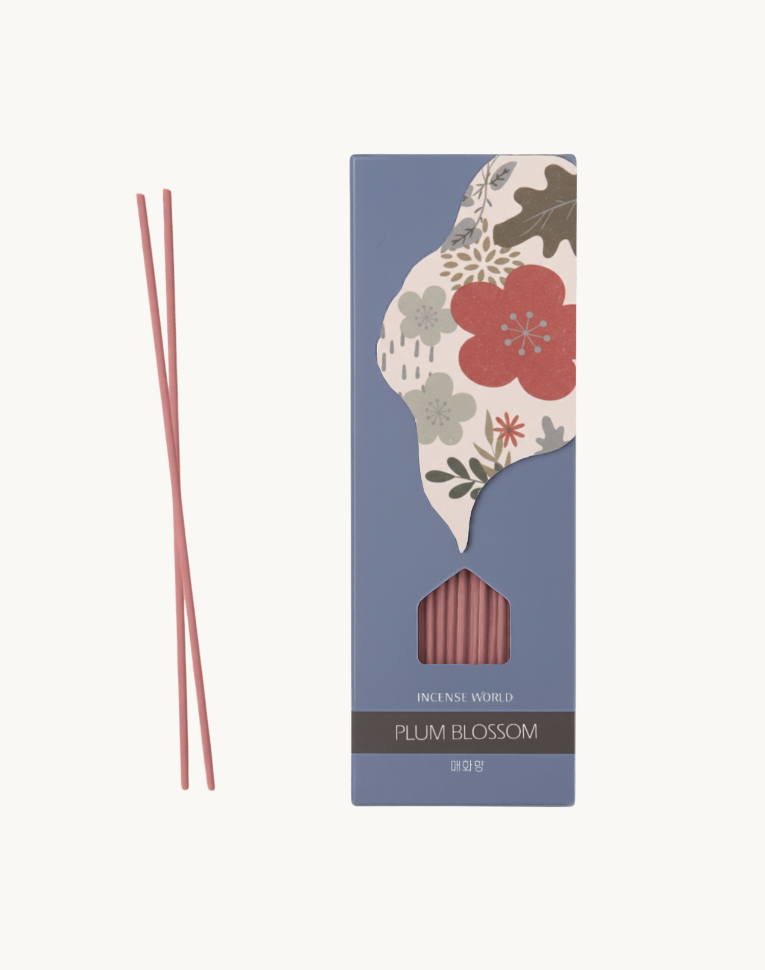 Korean Home and Decor Incense World Traditional Botanical Incense Plum Blossom Scent Product Photo