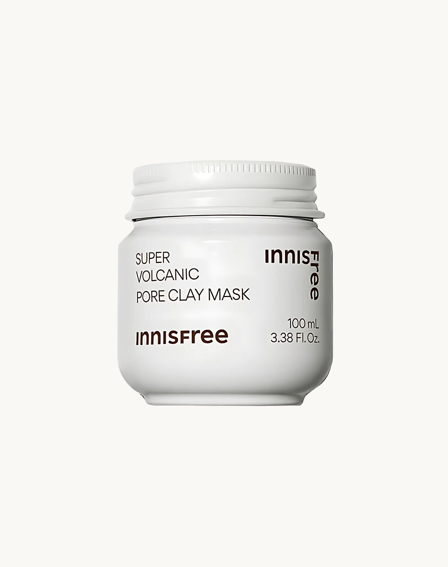 Korean Skincare Innisfree Super Volcanic Pore Clay Mask Front White Lid