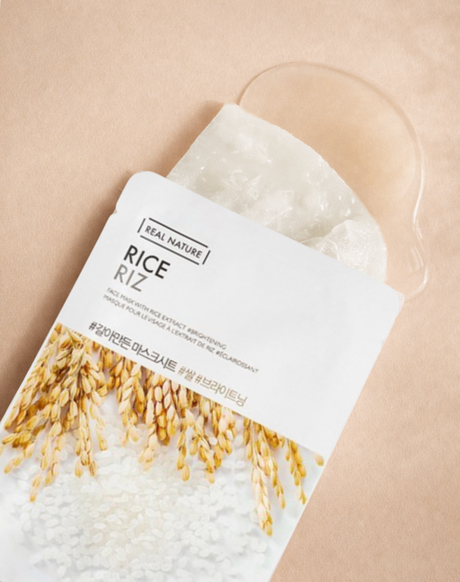 Korean Skincare The Face Shop Real Nature Rice Face Sheet Mask Product Photo1