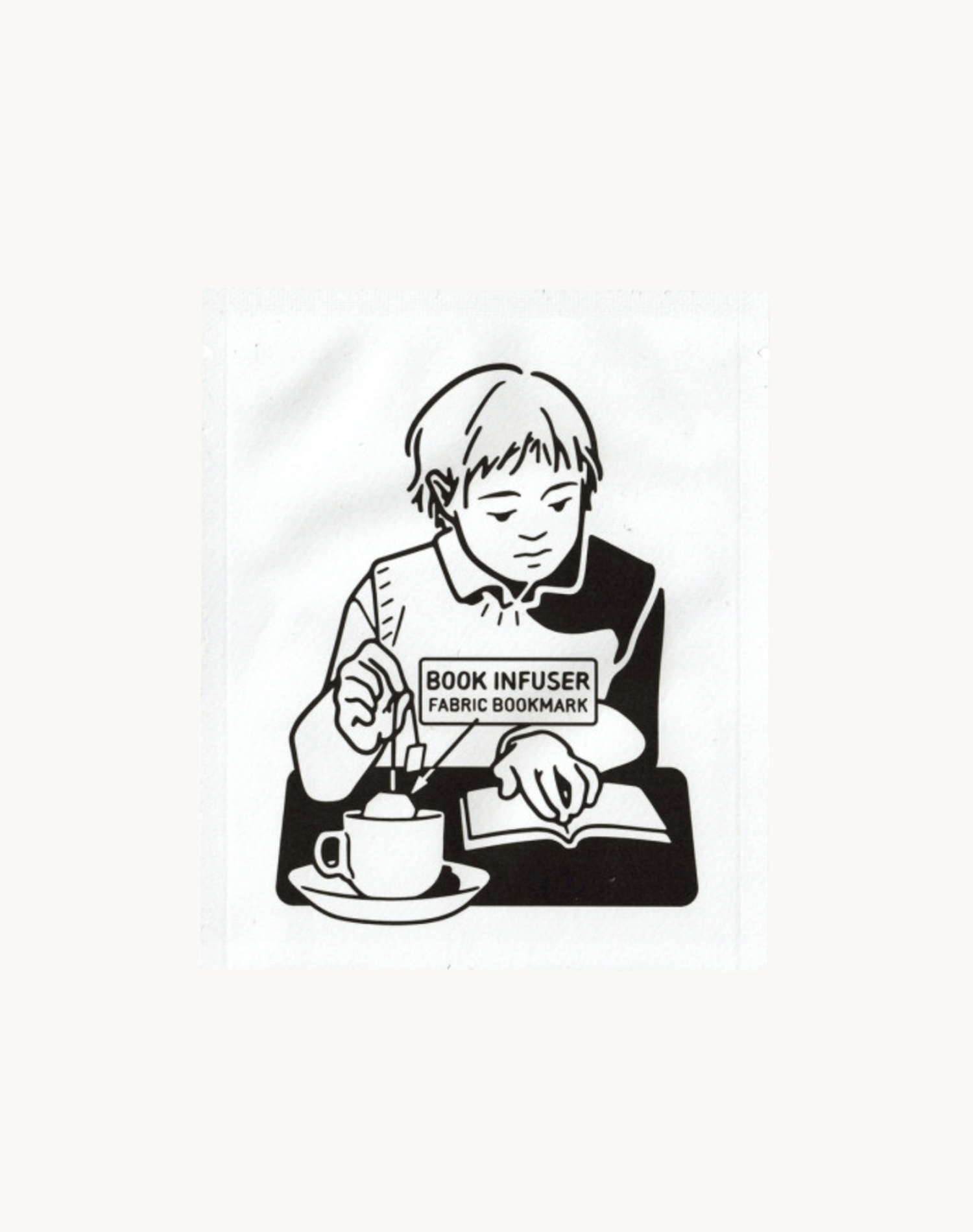 Korean Stationary 0.1 Book Infuser Fabric Teabag Bookmark Reading Packaging Front