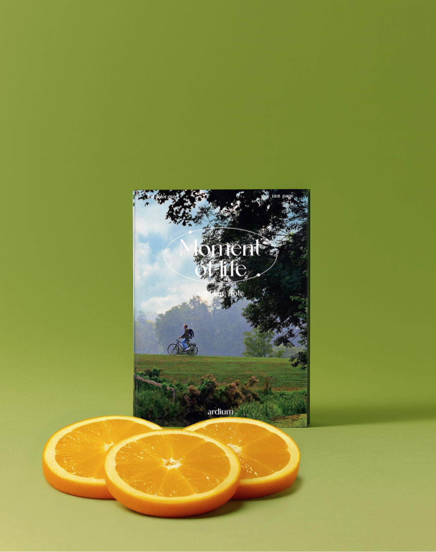 Korean Stationary Ardium Moment of Life Ruled Notebook Cover Page Product Photo