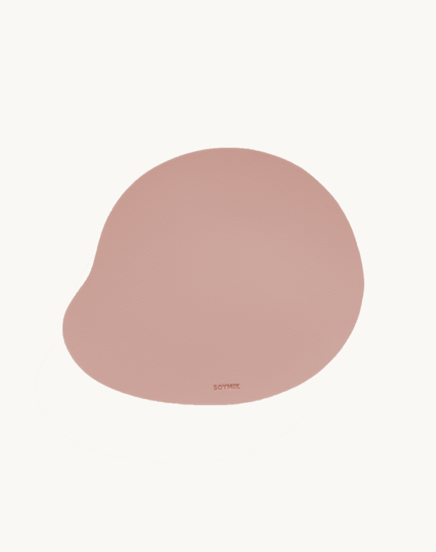 Korean Stationary Soymix Pebble Leather Mouse Pad Pink Front