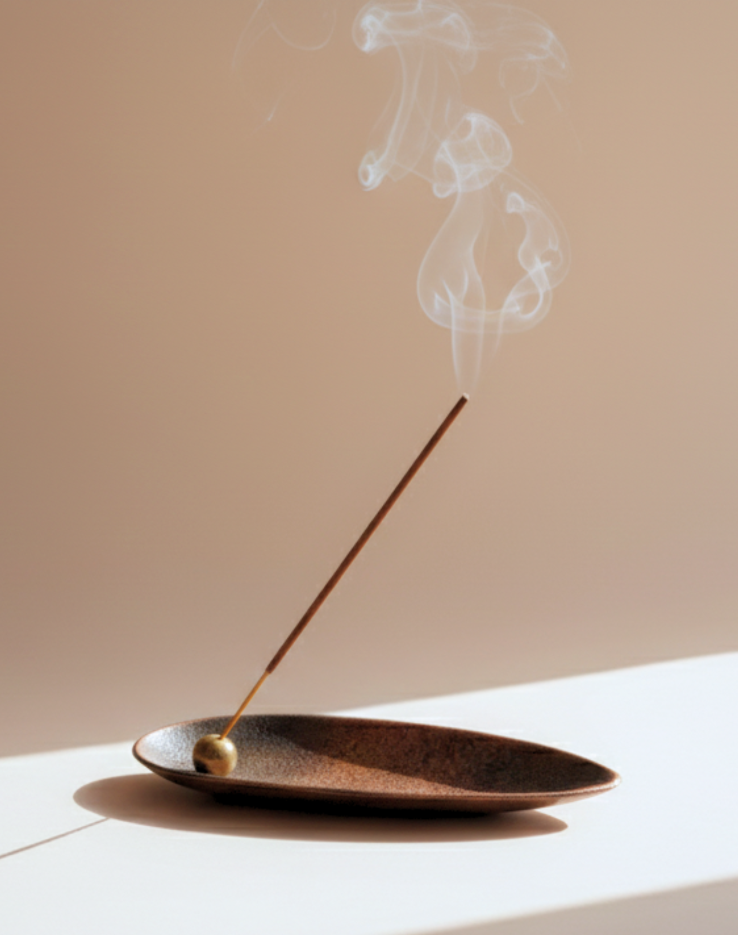 Home and Decor Meditation Incense Stick Tray Silver and Copper Product Photo