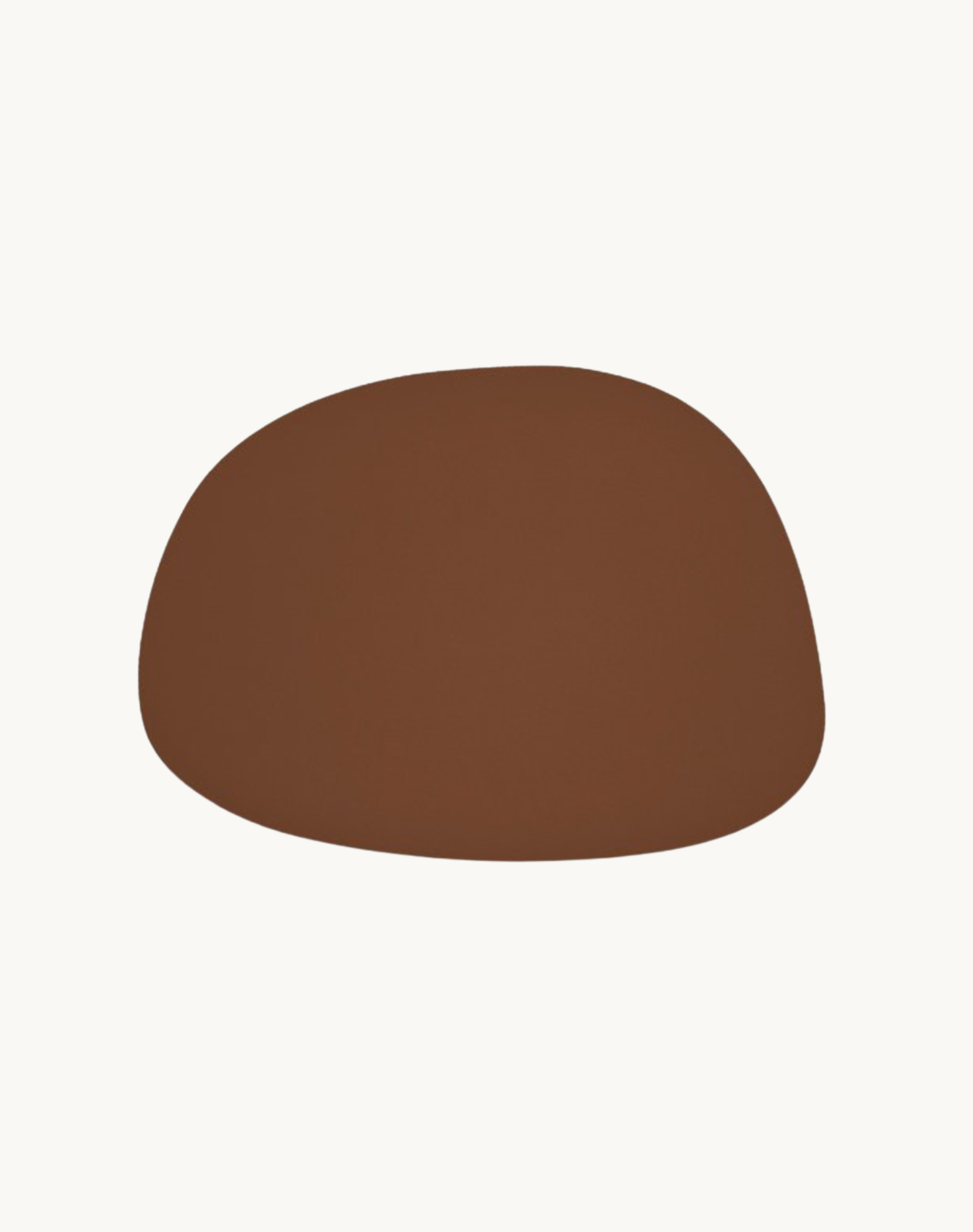 Korean Home Decor Dual Sided Pebble Leather Table Mat Brown Front