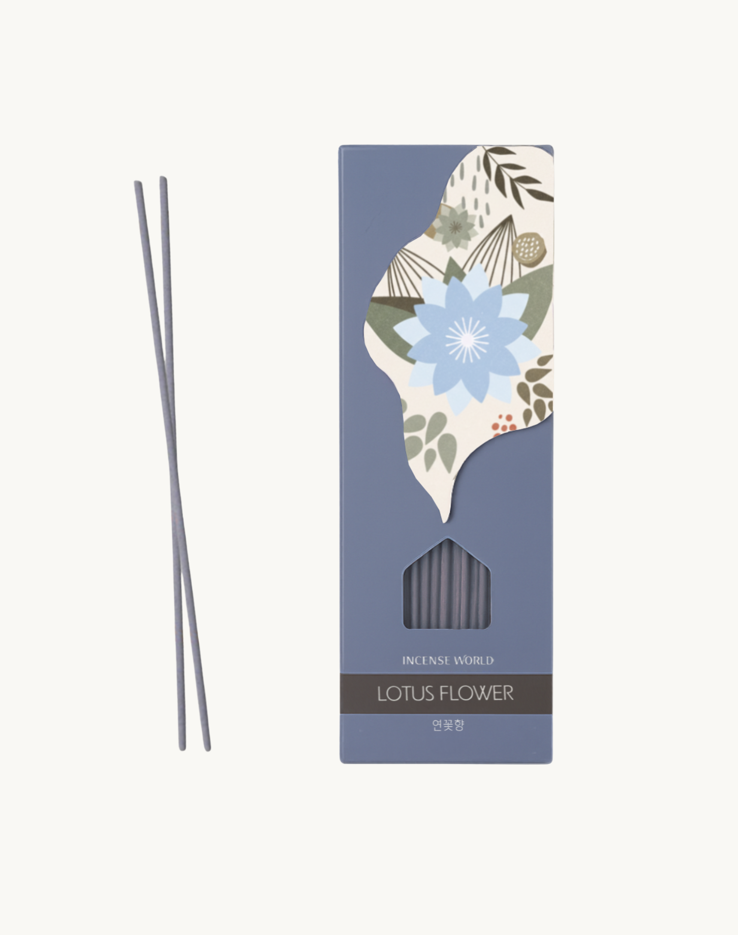 Korean Home and Decor Incense World Traditional Botanical Incense Lotus Flower Scent Product Photo