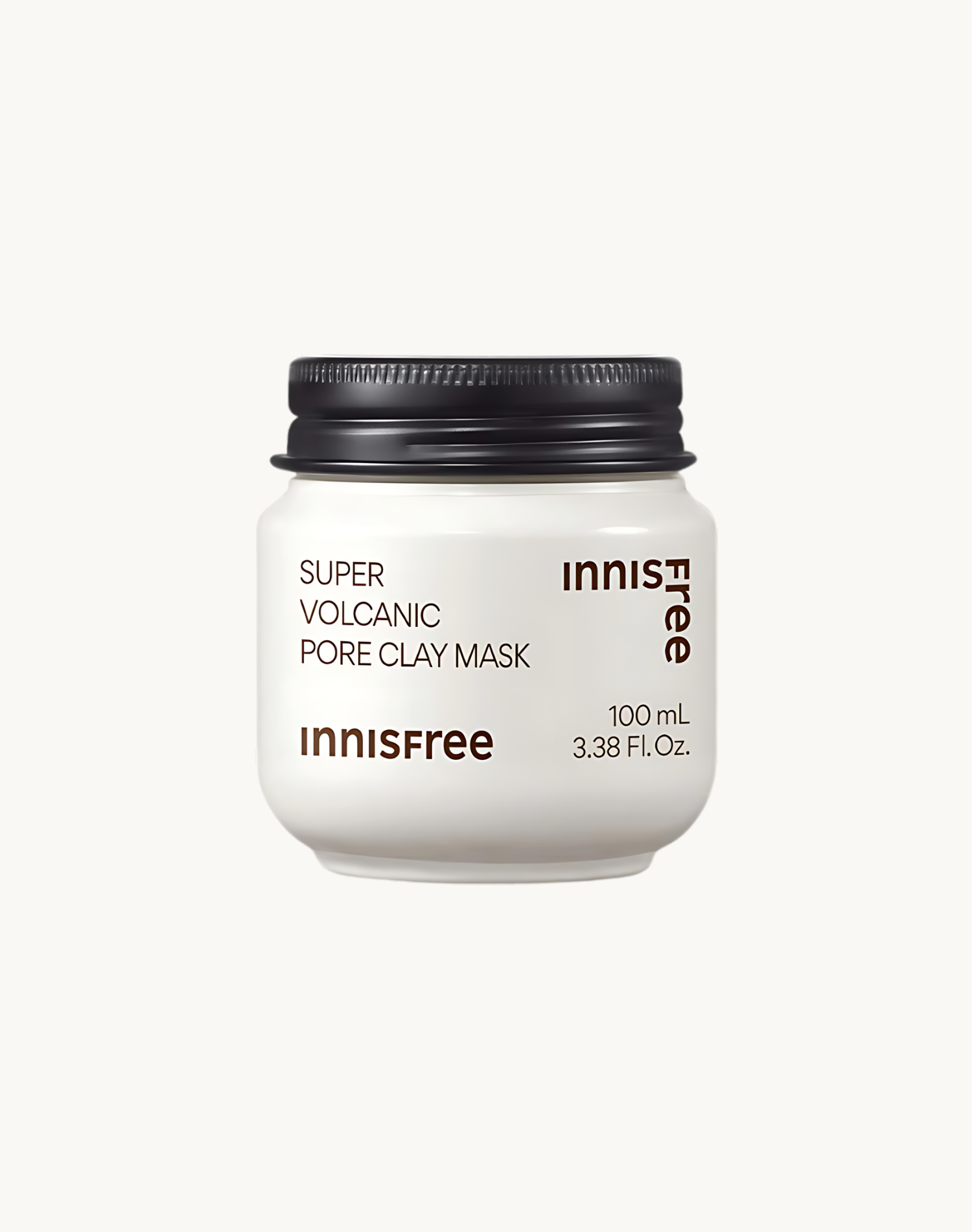 Korean Skincare Innisfree Super Volcanic Pore Clay Mask Front Black Lid