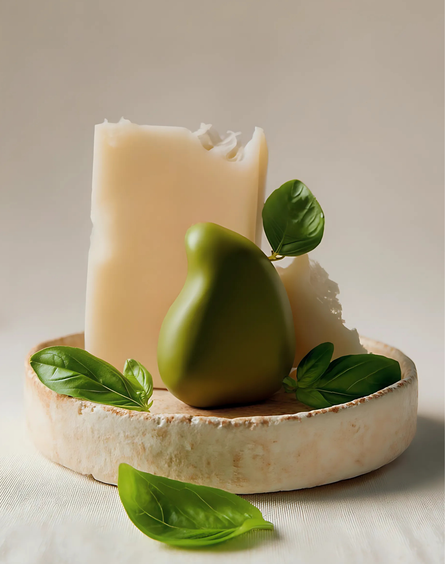 Korean Skincare Resaltz Gua Sha Basil Shampoo Bar Product Photo