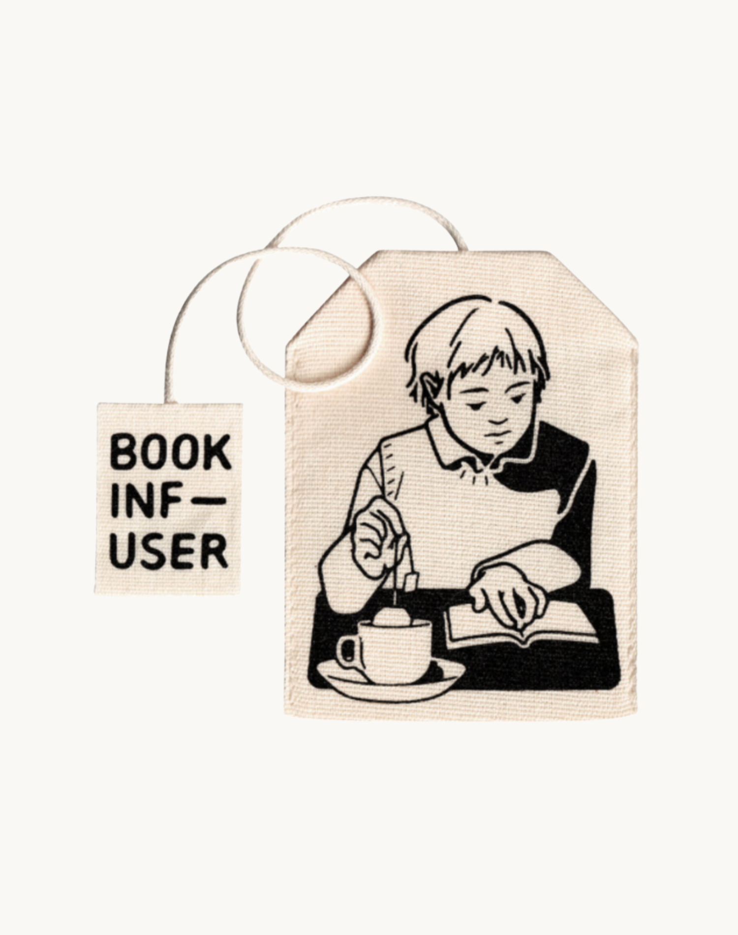 Korean Stationary 0.1 Book Infuser Fabric Teabag Bookmark Reading Front