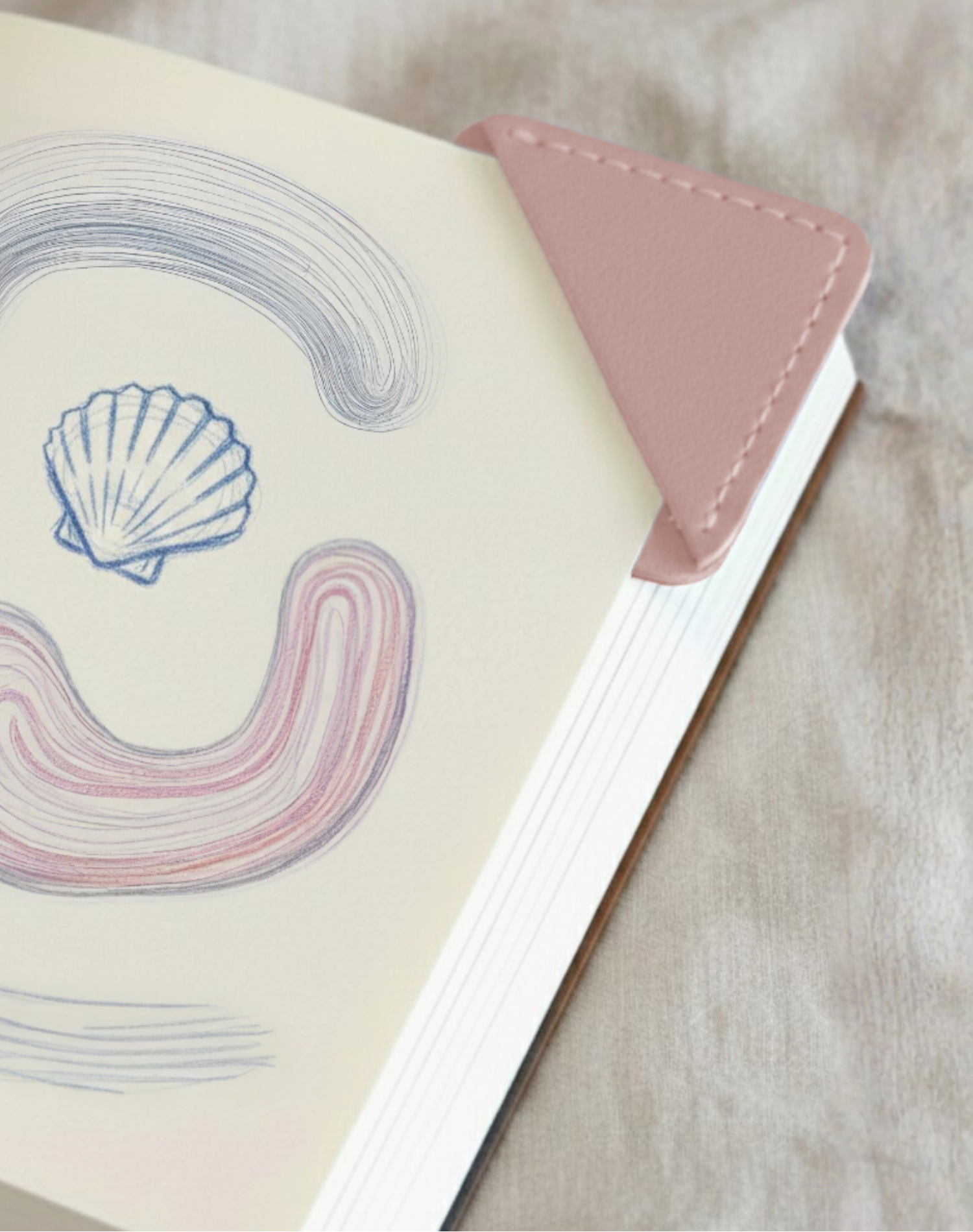 Korean Stationary Miminu Page Edge Corner Leather Bookmark Product Photo